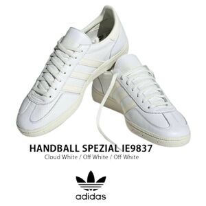 adidas ORIGINALS HANDBALL SPEZIAL IE9837 Cloud White / Off White IE9837 Men 8.5